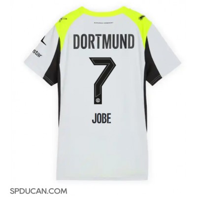 Zenski Nogometni Dres Borussia Dortmund Jobe Bellingham #7 Gostujuci 2025-26 Kratak Rukav Zenski Nogometni Dres Borussia Dortmund Jobe Bellingham #7 Gostujuci 2025-26 Kratak Rukav